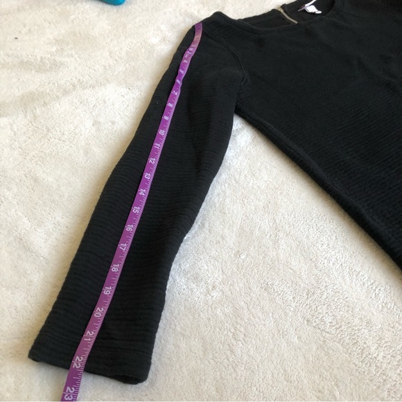 Merona Black Ribbed Sweater - Picture 4 of 10